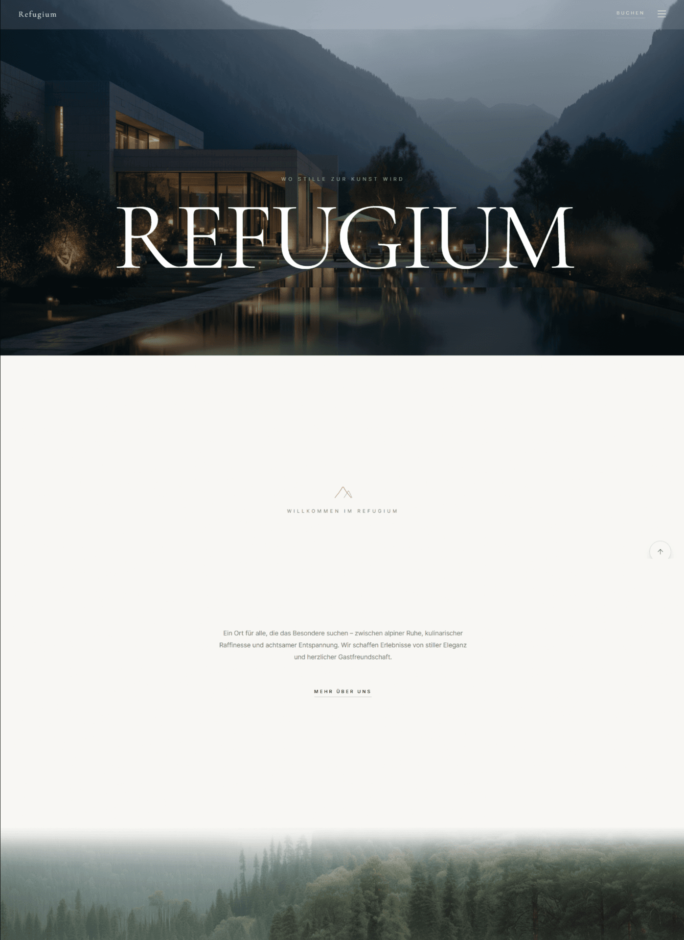 Refugium Hotel Website